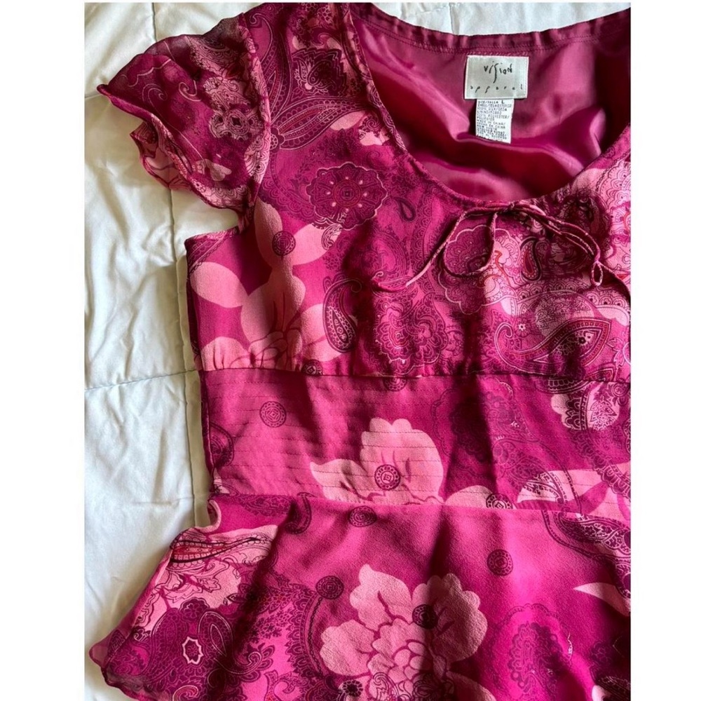 Vintage Deadstock Y2K Paisley Blouse